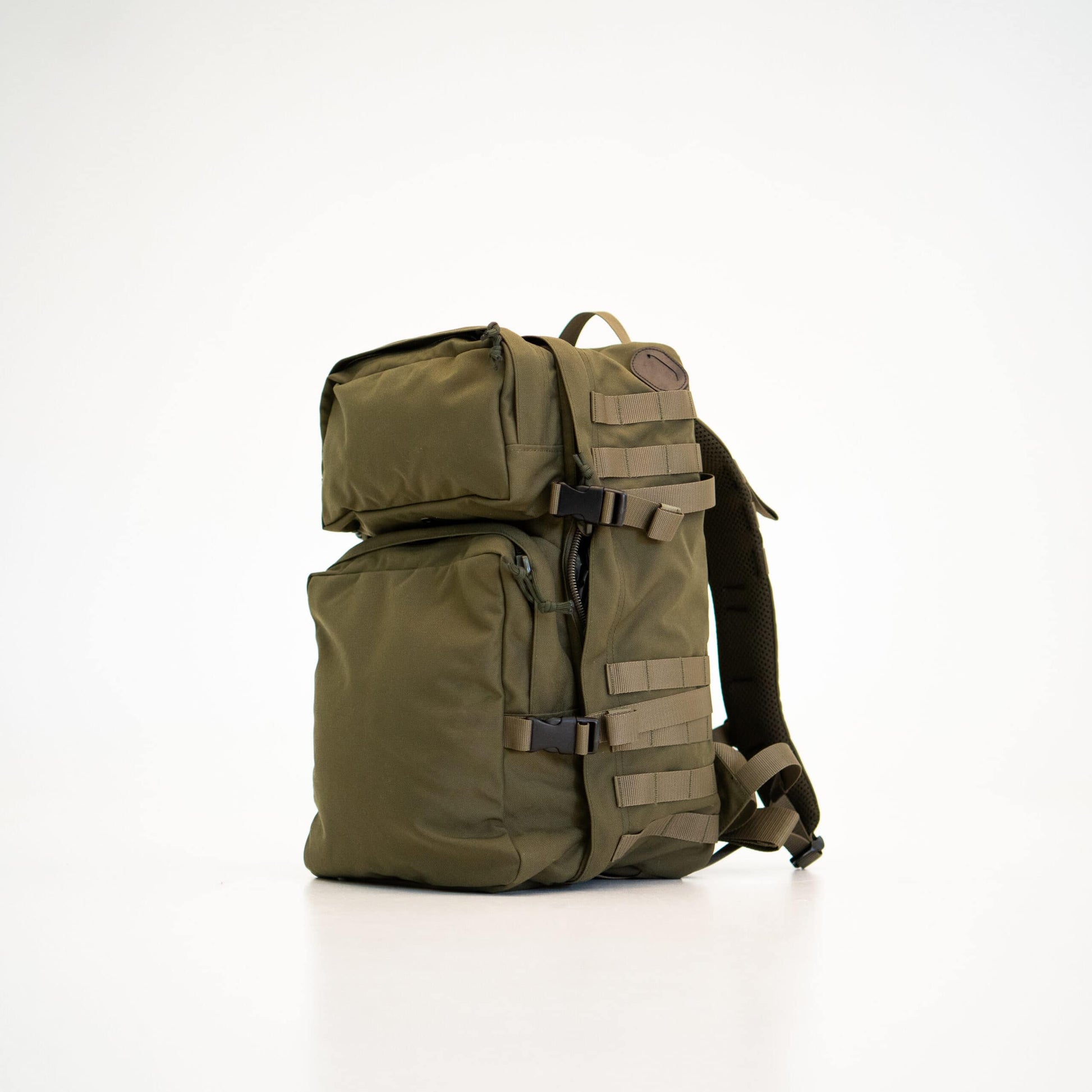 Backpack 039 - Rugged Military Green Backpack for Everyday Adventures - Guardwolf