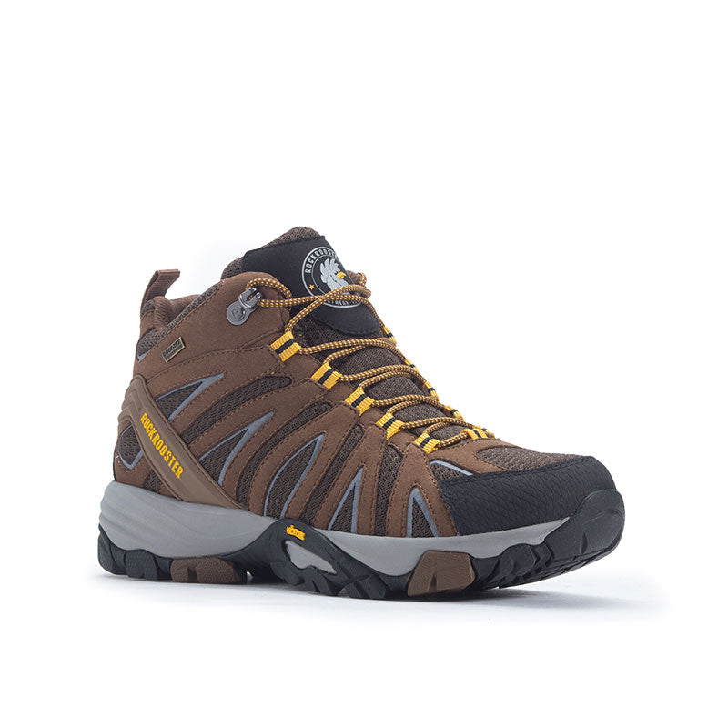 Bedrock Brown 6-Inch Waterproof Hiking Boots - Guardwolf