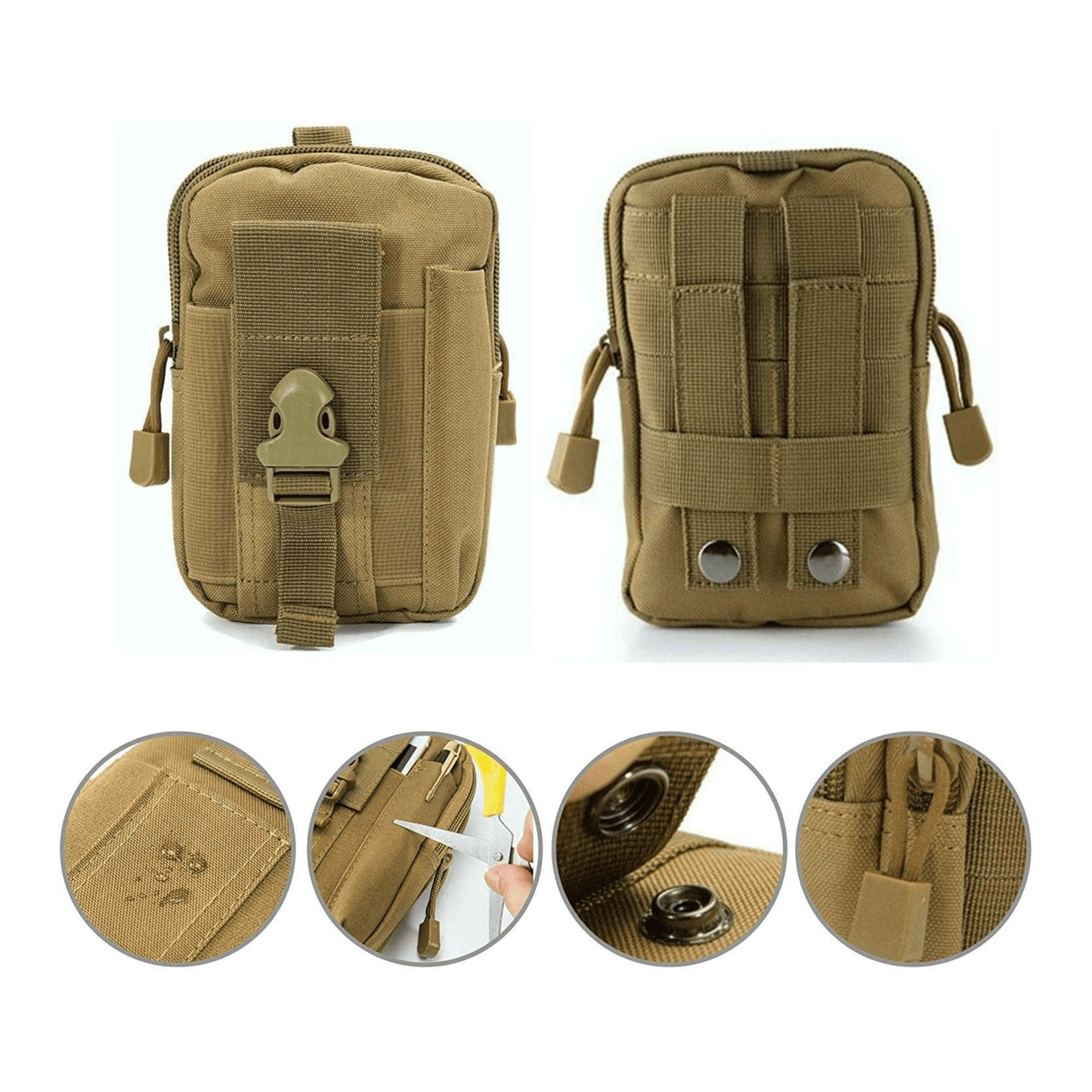 Tactical MOLLE Pouch & Waist Bag - Guardwolf