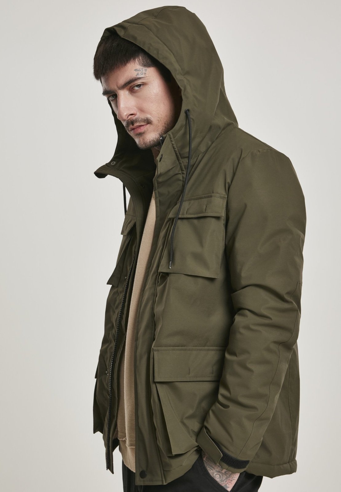 Authentic Hooded Field Jacket - Dark Olive - Guardwolf