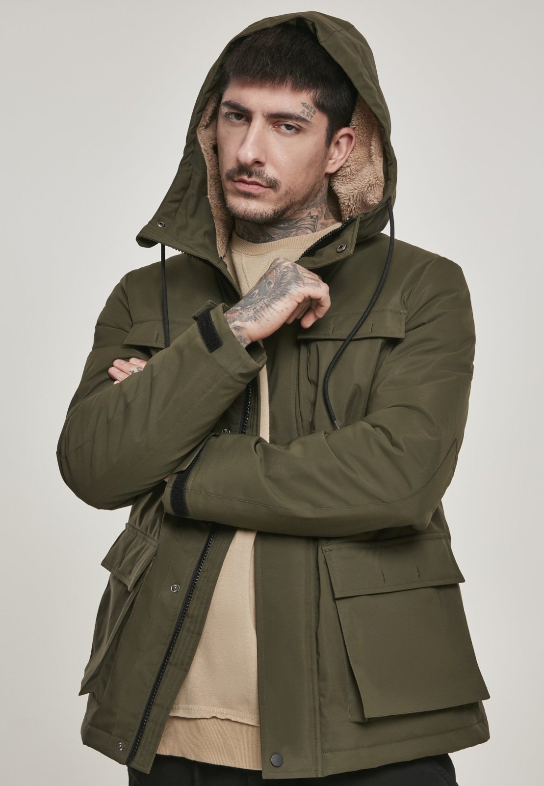 Authentic Hooded Field Jacket - Dark Olive - Guardwolf