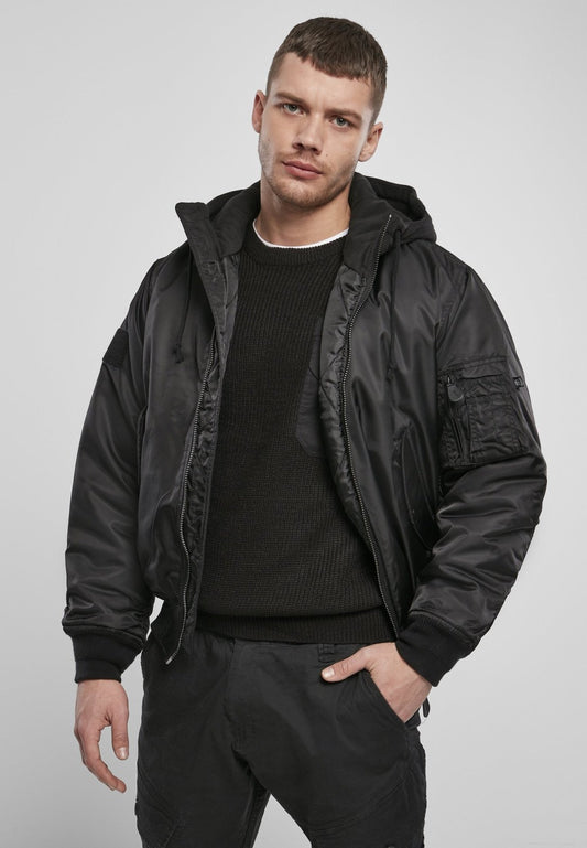 Wind and Water Repellent Pilot Jacket with Sweat Hood