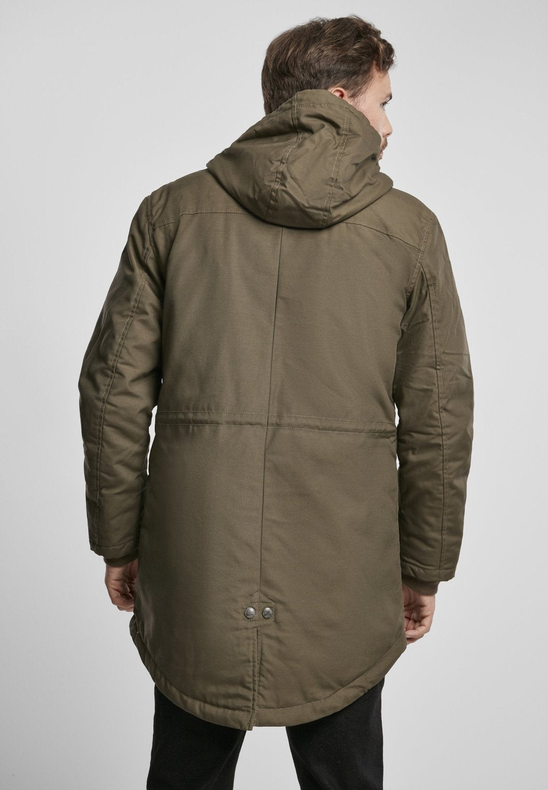 Parka premium con cola de pez, forro acolchado y pelo de peluche