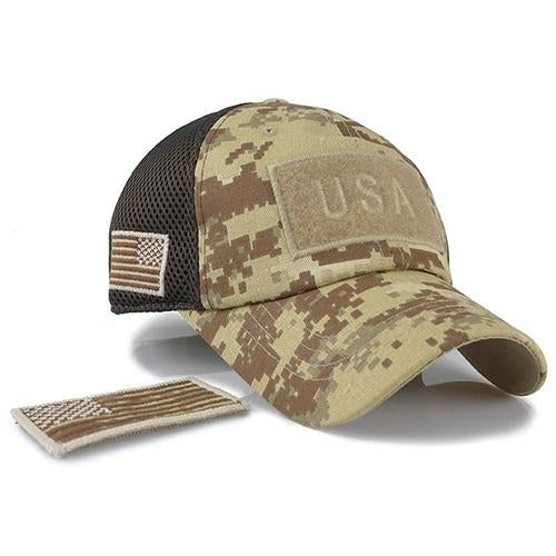 Men's Tactical Camouflage Mesh Baseball Cap - Guardwolf