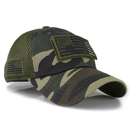 Men's Tactical Camouflage Mesh Baseball Cap - Guardwolf